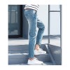 Men's Solid Casual Jeans,Cotton Blue-5