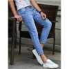 Men's Solid Casual Jeans,Cotton Blue-6