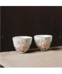 Art Yellow Glaze Pottery Tea Cup