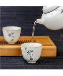 Art Yellow Glaze Pottery Tea Cup