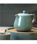 Hare's Fur Glaze Teapot-Green
