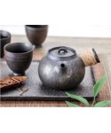 Iron Glaze Chubby Teapot